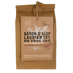 Aleppo Soap Co Zeep 12% laurier stukken 1.00 Kilogram