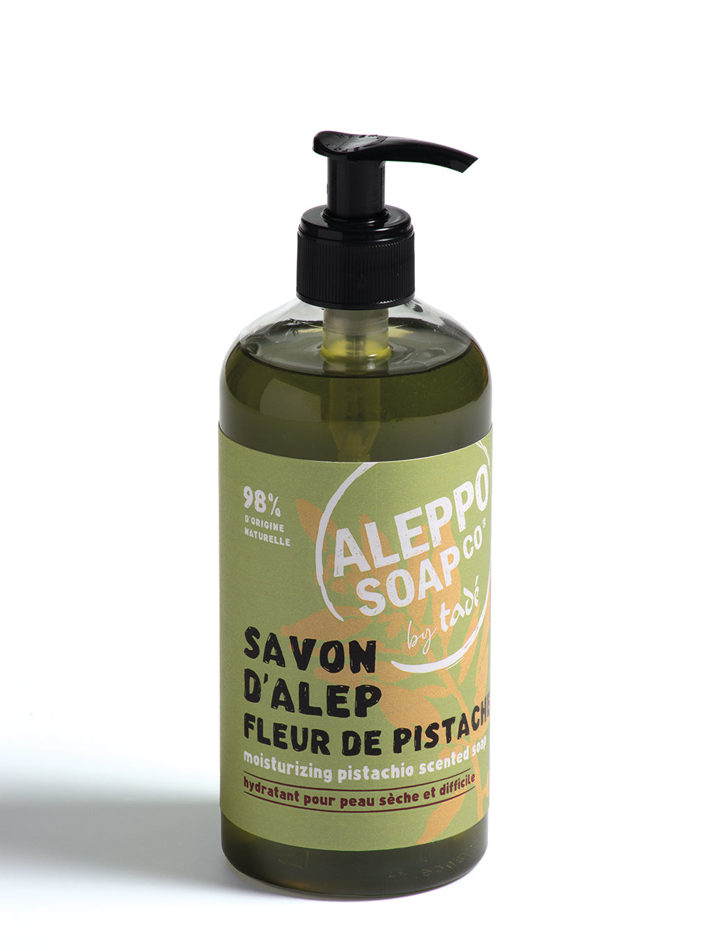 Aleppo Soap Co Savon d'Alep liquid fleur de pistache 500 Milliliter