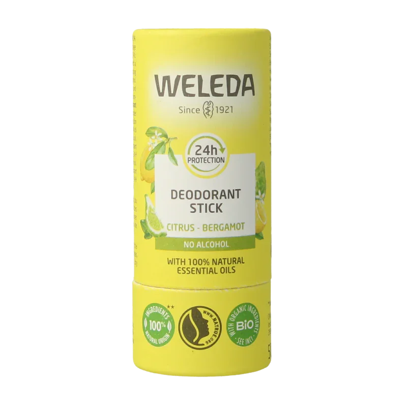 Weleda Deodorant stick citrus + bergamot 24U 50 Gram