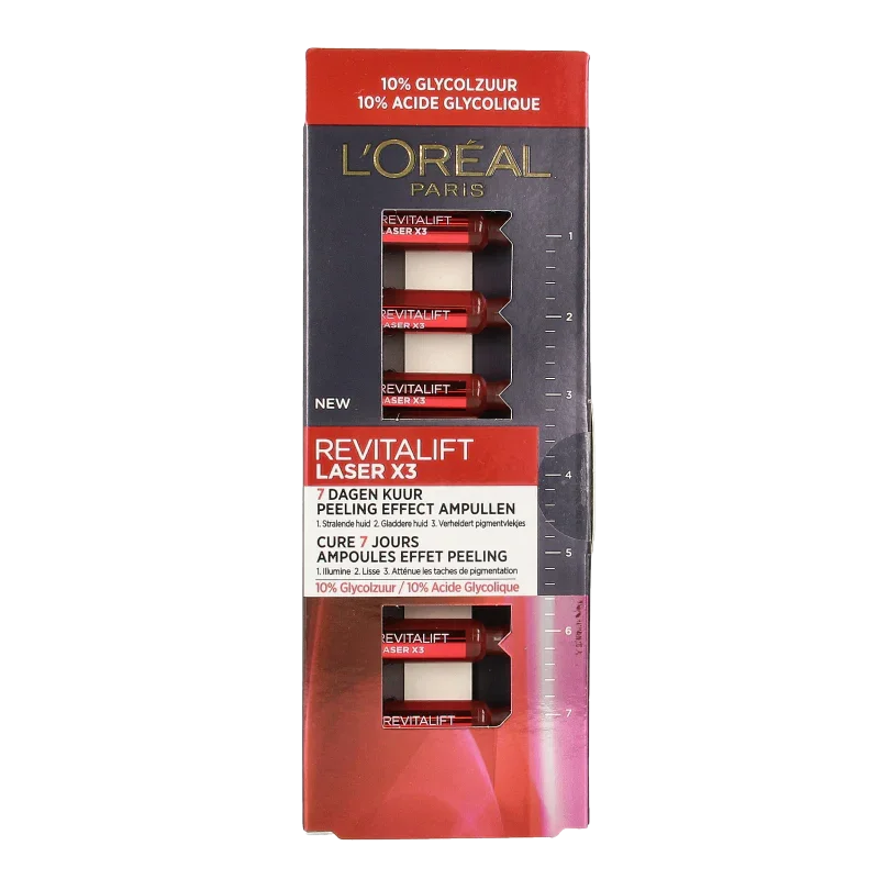L'Oreal Paris Revitalift Laser X3 Peeling Effect Ampullen 7 Ampullen