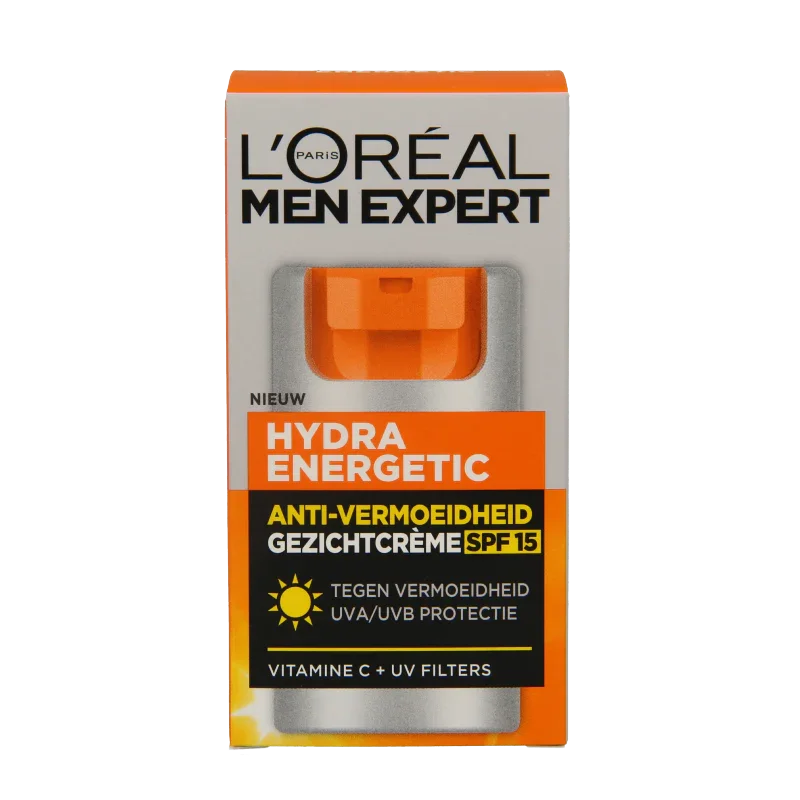 Men Expert Hydra energetic hydraterende gezichtscreme SPF15 50 Milliliter