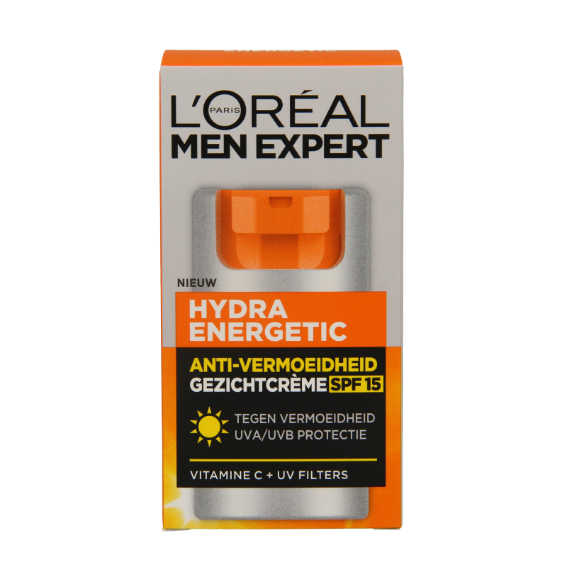 Men Expert Hydra energetic hydraterende gezichtscreme SPF15 50 Milliliter