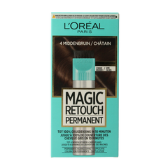 Magic Retouch Permanente haarkleuring nr 4 middenbruin 1.00 Stuks