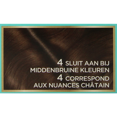 Magic Retouch Permanente haarkleuring nr 4 middenbruin 1 Stuks