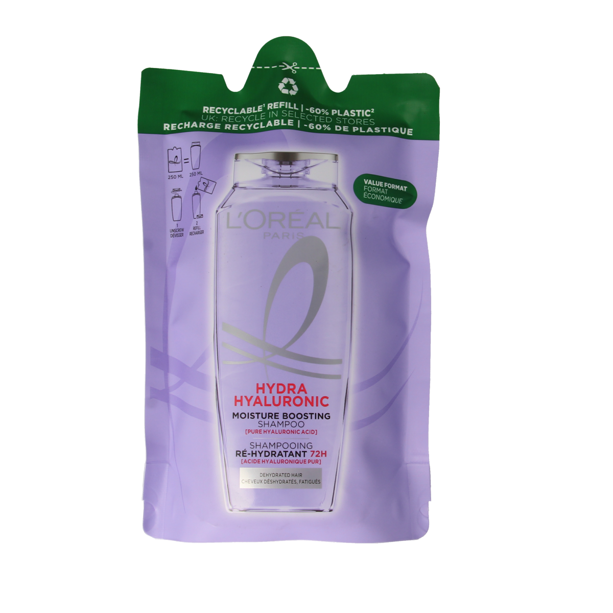 Elvive Shampoo hydra hyaluronic navulling 250.00 Milliliter