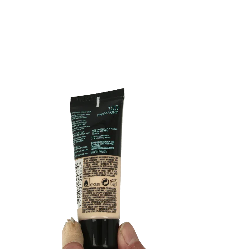 Maybelline Fit Me matte & poreless foundation 100 warm ivory 1 Stuks