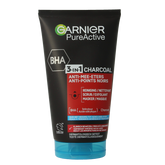 Garnier SkinActive pure active 3-in-1 charcoal reiniging 150.00 Milliliter
