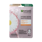 Garnier Skin act tissue masker kamille& hyaluronzuur 1.00 Stuks