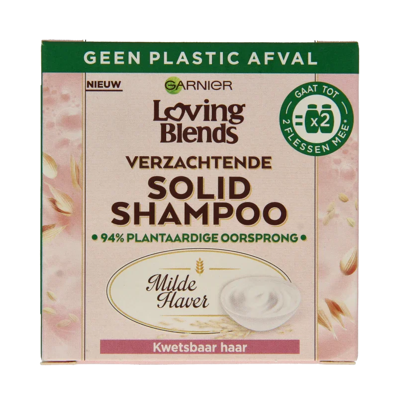 Garnier Loving blends solid shampoo milde haver 60 Gram
