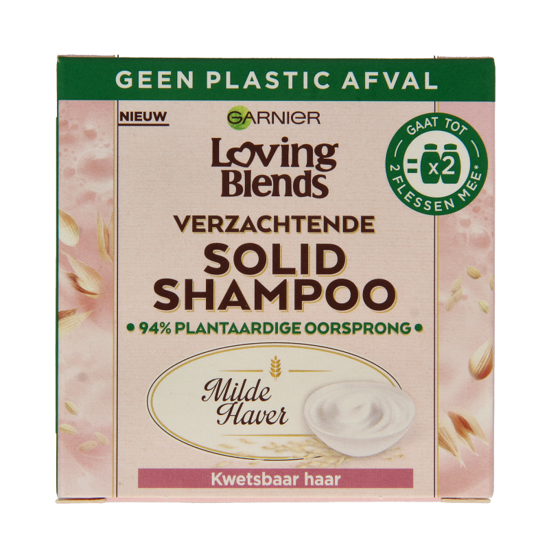 Garnier Loving blends solid shampoo milde haver 60 Gram