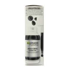 Garnier PureActive AHA + BHA charcoal serum 30 Milliliter