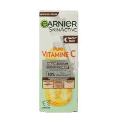 Garnier SkinActive nachtserum vitamine C hyaluronzuur 30.00 Milliliter
