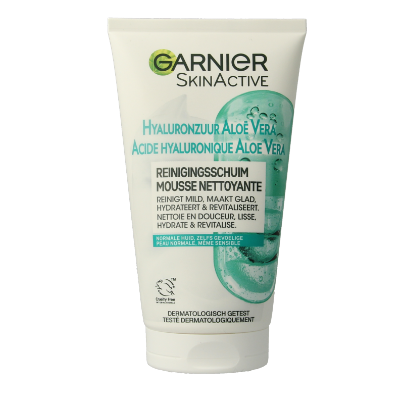 Garnier SkinActive reinigingschuim hyaluronzuur aloe vera 150 Milligram