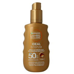 Ambre Solaire Melkspray ideal bronze SPF50 150 Milliliter