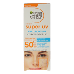 Ambre Solaire Fluid hyaluronzuur super UV SPF50+ 40 Milliliter