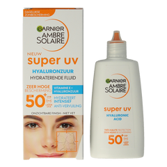 Ambre Solaire Fluid hyaluronzuur super UV SPF50+ 40 Milliliter