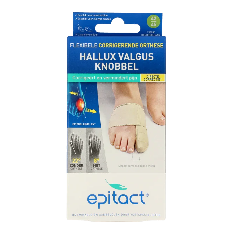 Epitact Hallux valgus corrigerende orthese maat 42/45 1 Stuks
