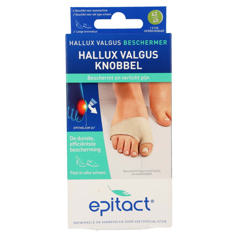 Epitact Hallux valgus knobbel beschermer maat 42/45 1.00 Stuks