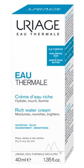 Uriage Mineraal water rijke water creme 40.00 Milliliter