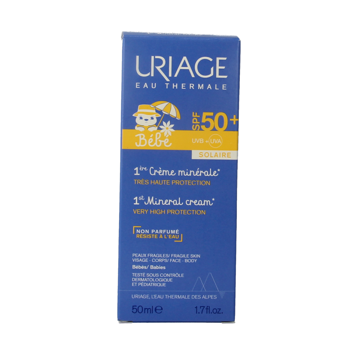 Uriage Bebe 1ere creme minerale SPF50 50.00 Milliliter