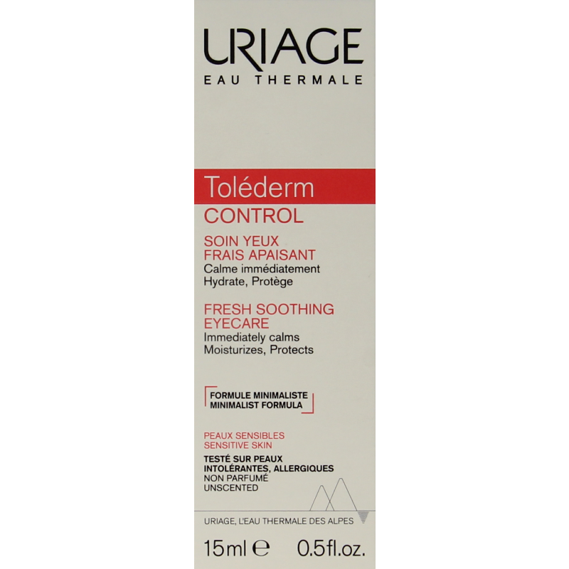 Uriage Tolederm frisse kalmerende verzorging ogen TP 15 Milliliter