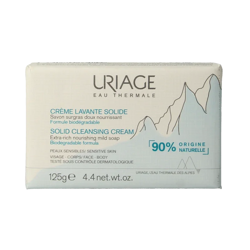 Uriage Thermaal water creme lavante solide 125 Gram