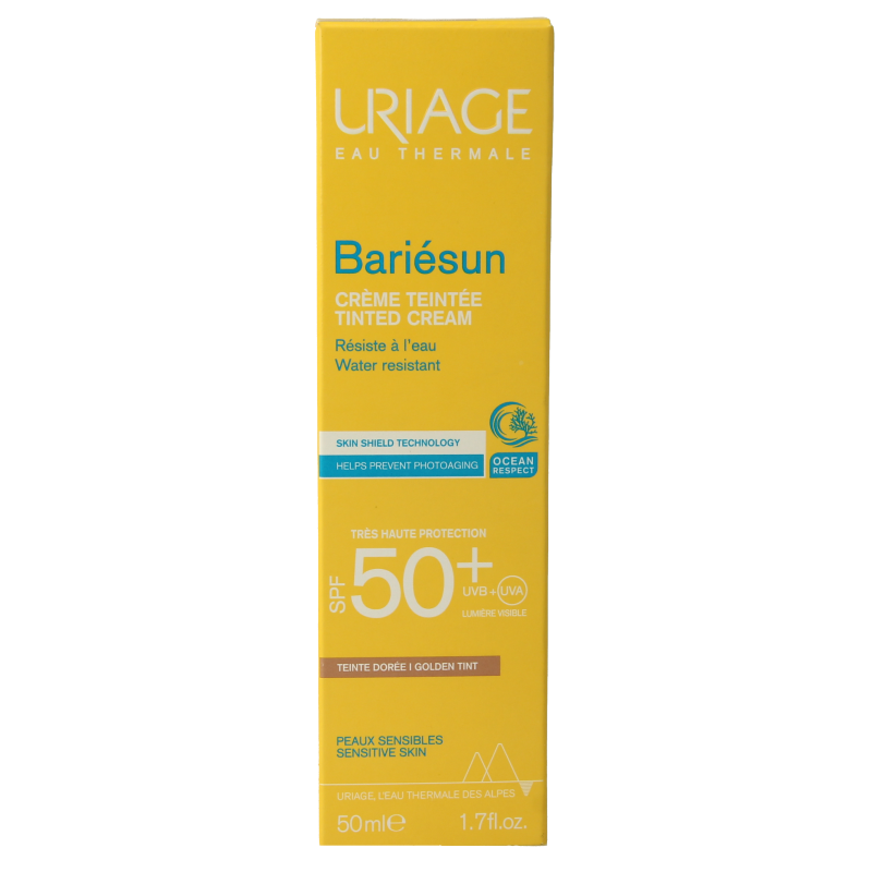 Uriage Sun getinte creme medium SPF50+ 50.00 Milliliter