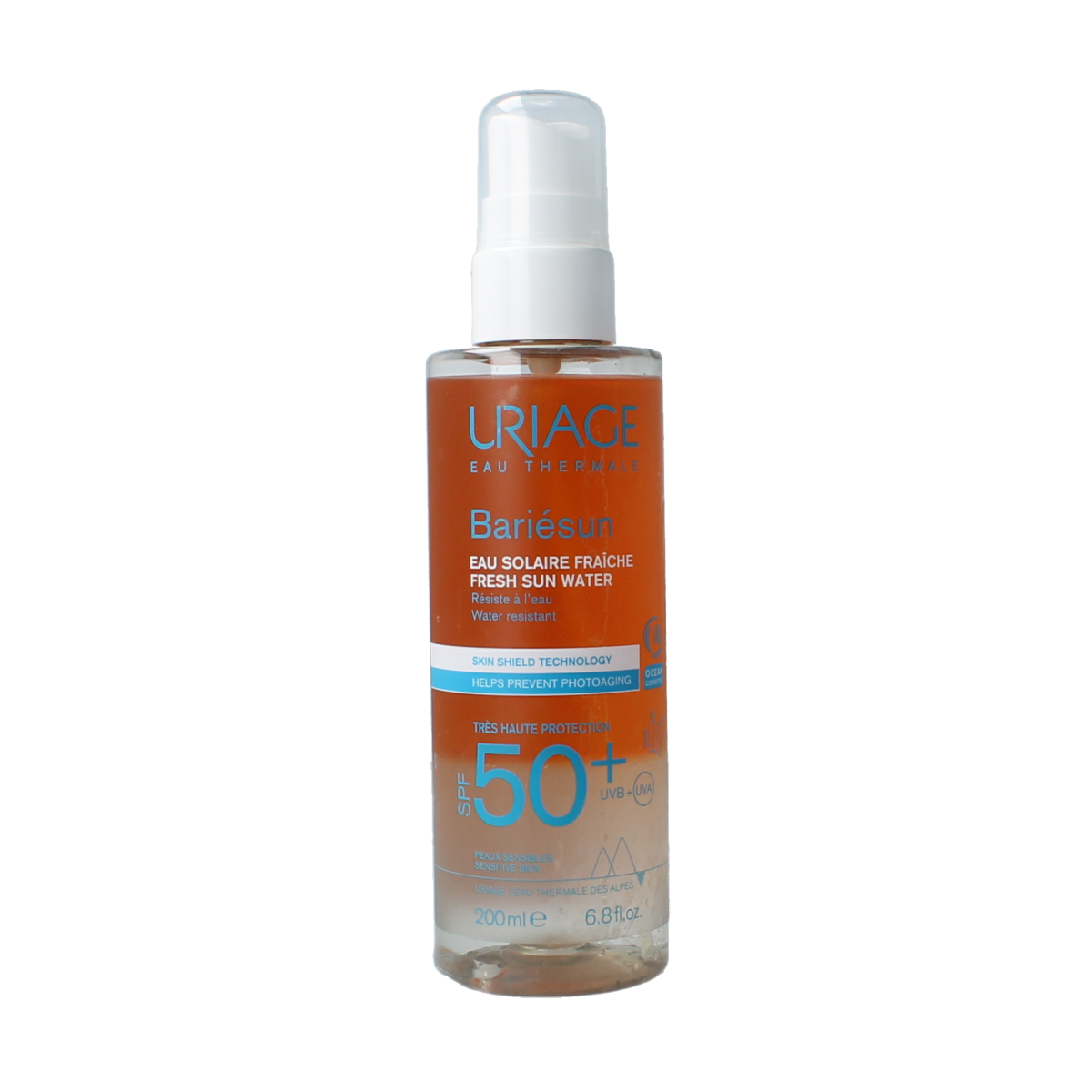 Uriage Bariesun SPF50+ eau solaire fraiche spray 200.00 Milliliter