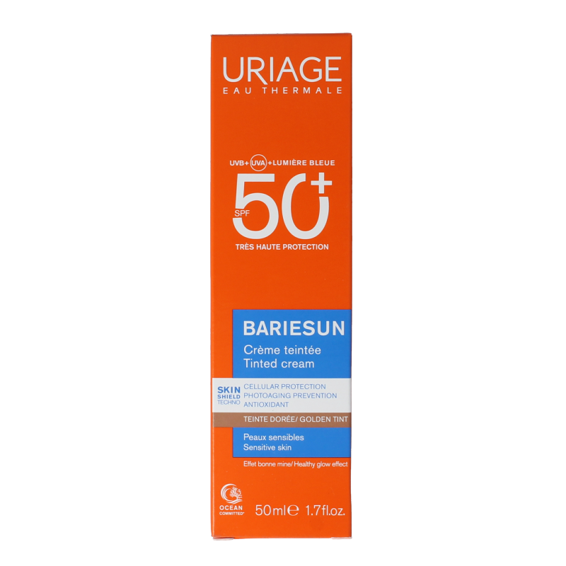 Uriage Bariesun golden tinted cream SPF50 50 Milliliter