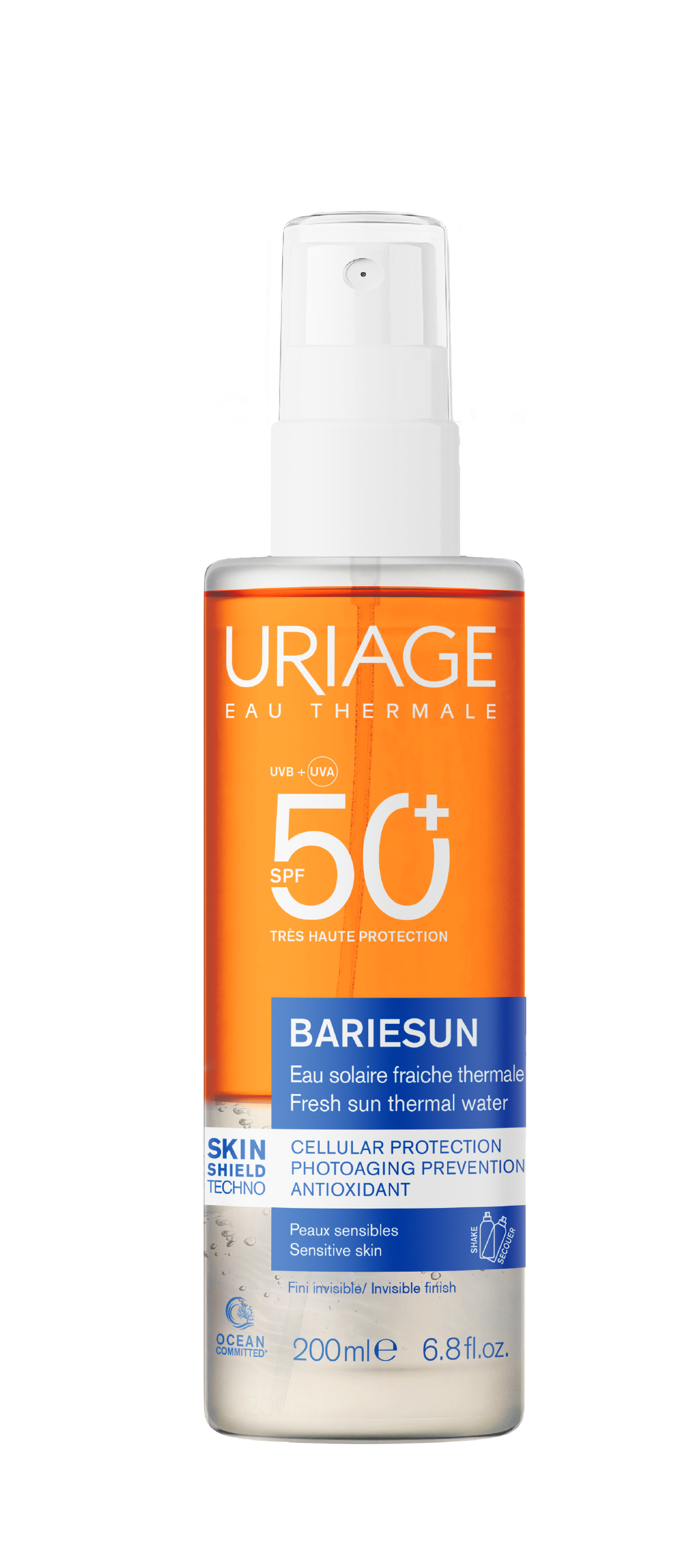 Uriage Bariesun SPF50+ sun water SP 200 Milliliter