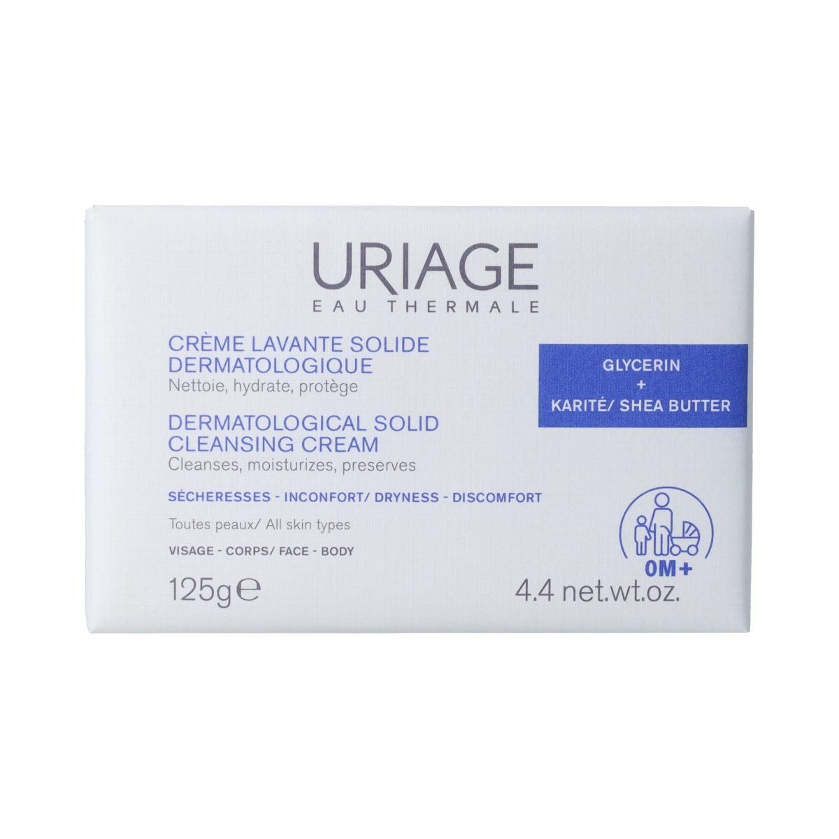Uriage Cleansing cream bar 125.00 Gram