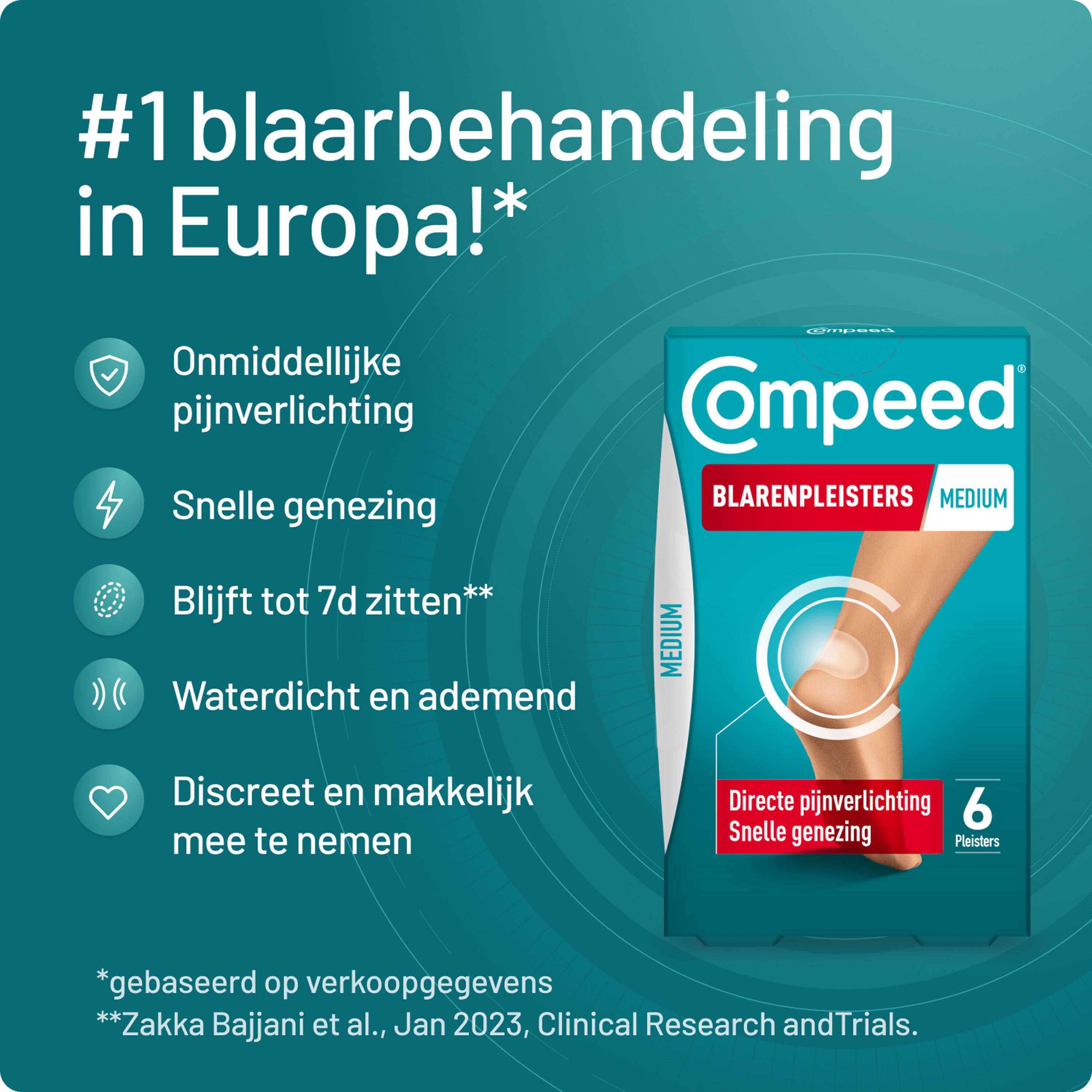 Compeed Blarenpleister medium 6.00 Stuks