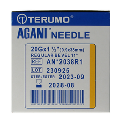 Terumo Injectienaald 38 x 0.9 agani 100 Stuks