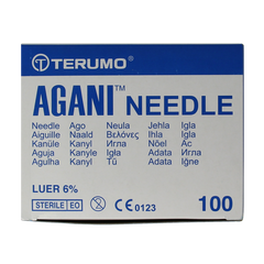 Terumo Injectienaald 38 x 0.9 agani 100 Stuks