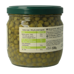 Primeal Doperwten extra fijn bio 330 Gram