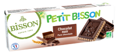 Bisson Petit theebiscuit pure chocolade bio 150 Gram