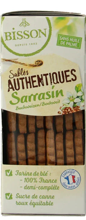 Bisson Zandkoekjes boekweit authentiek bio 175.00 Gram