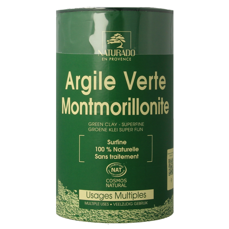 Naturado Groene klei montmorillon fijn 300 Gram