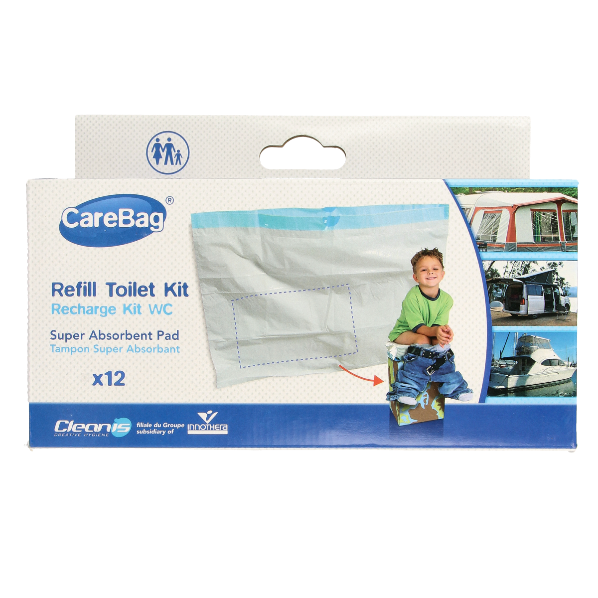 CareBag Meeneemtoilet navulzak 12.00 Stuks