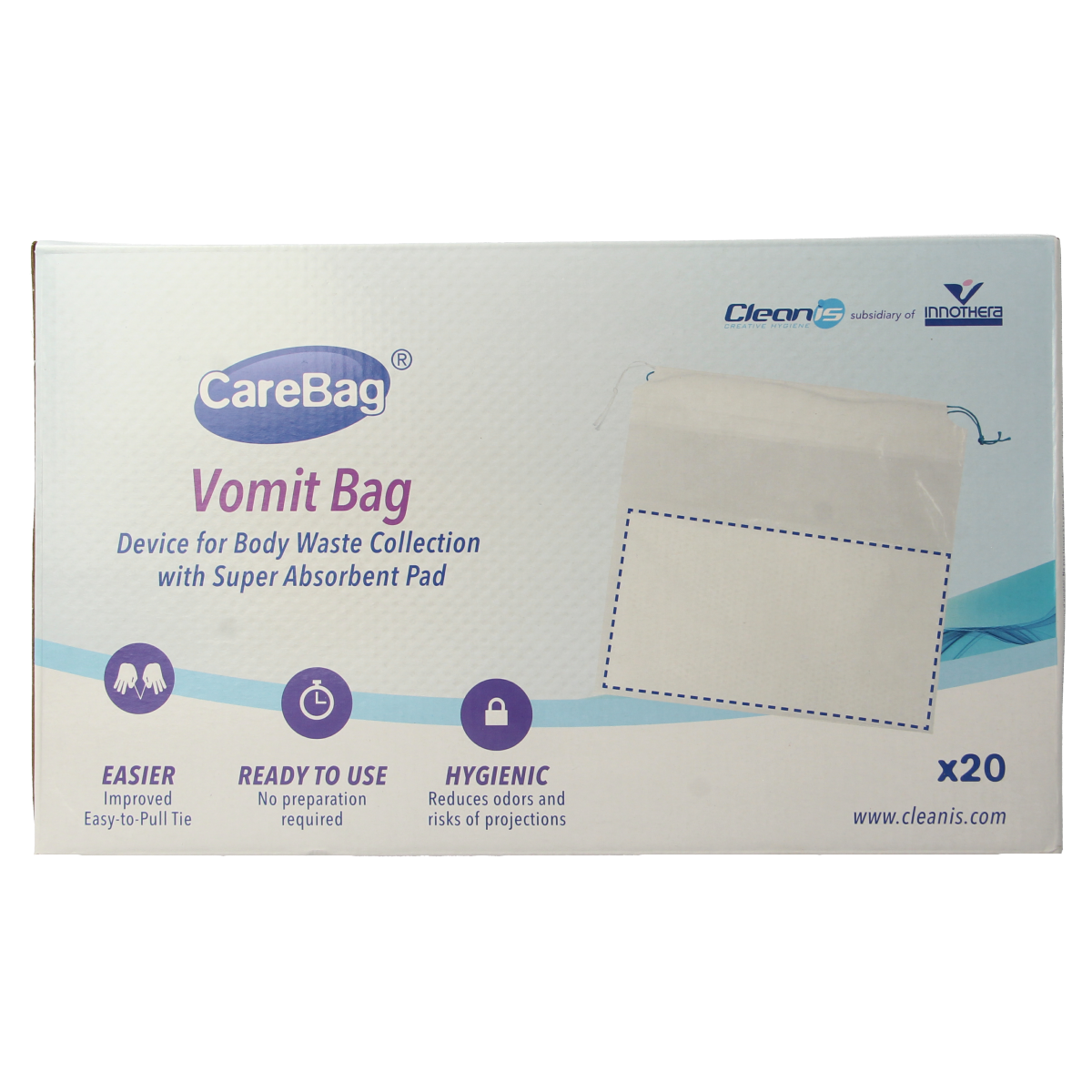 CareBag Carebag braakzak met geurabsorb 20.00 Stuks