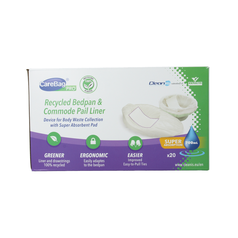 CareBag Pro bedpan & commode liners 700ml 20 Stuks