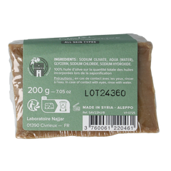 Najel Aleppo Aleppo zeep olijf olie 100% 200.00 Gram