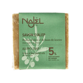 Najel Aleppo Aleppo olijf zeep 5% laurier 190.00 Gram