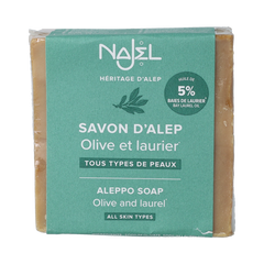 Najel Aleppo Aleppo olijf zeep 5% laurier 190.00 Gram