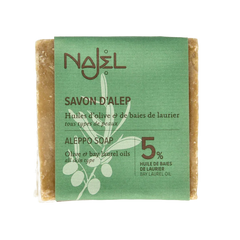 Najel Aleppo Aleppo olijf zeep 5% laurier 190 Gram