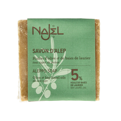 Najel Aleppo Aleppo olijf zeep 5% laurier 190.00 Gram