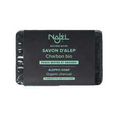 Najel Aleppo Aleppo olijfzeep met charcoal 100.00 Gram