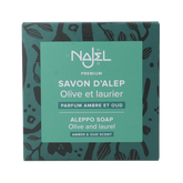 Najel Aleppo Aleppo zeep amber oud aroma aan koord 150.00 Gram