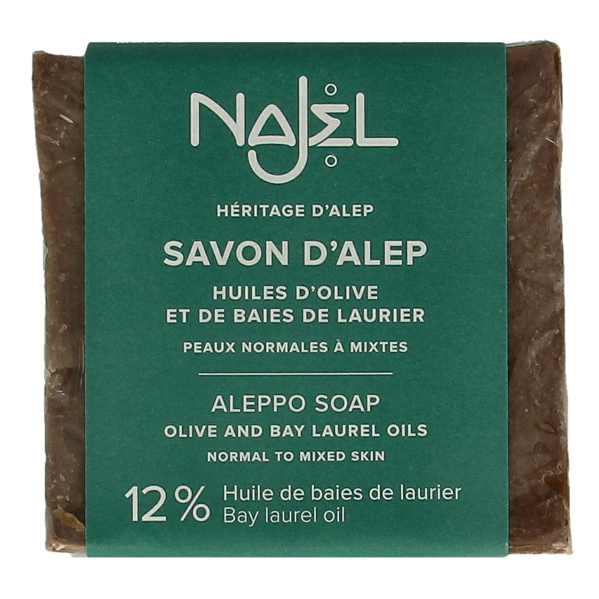 Najel Aleppo Aleppo zeep olijf olie 12% 200.00 Gram