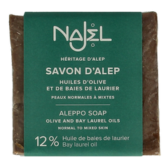 Najel Aleppo Aleppo zeep olijf olie 12% 200.00 Gram